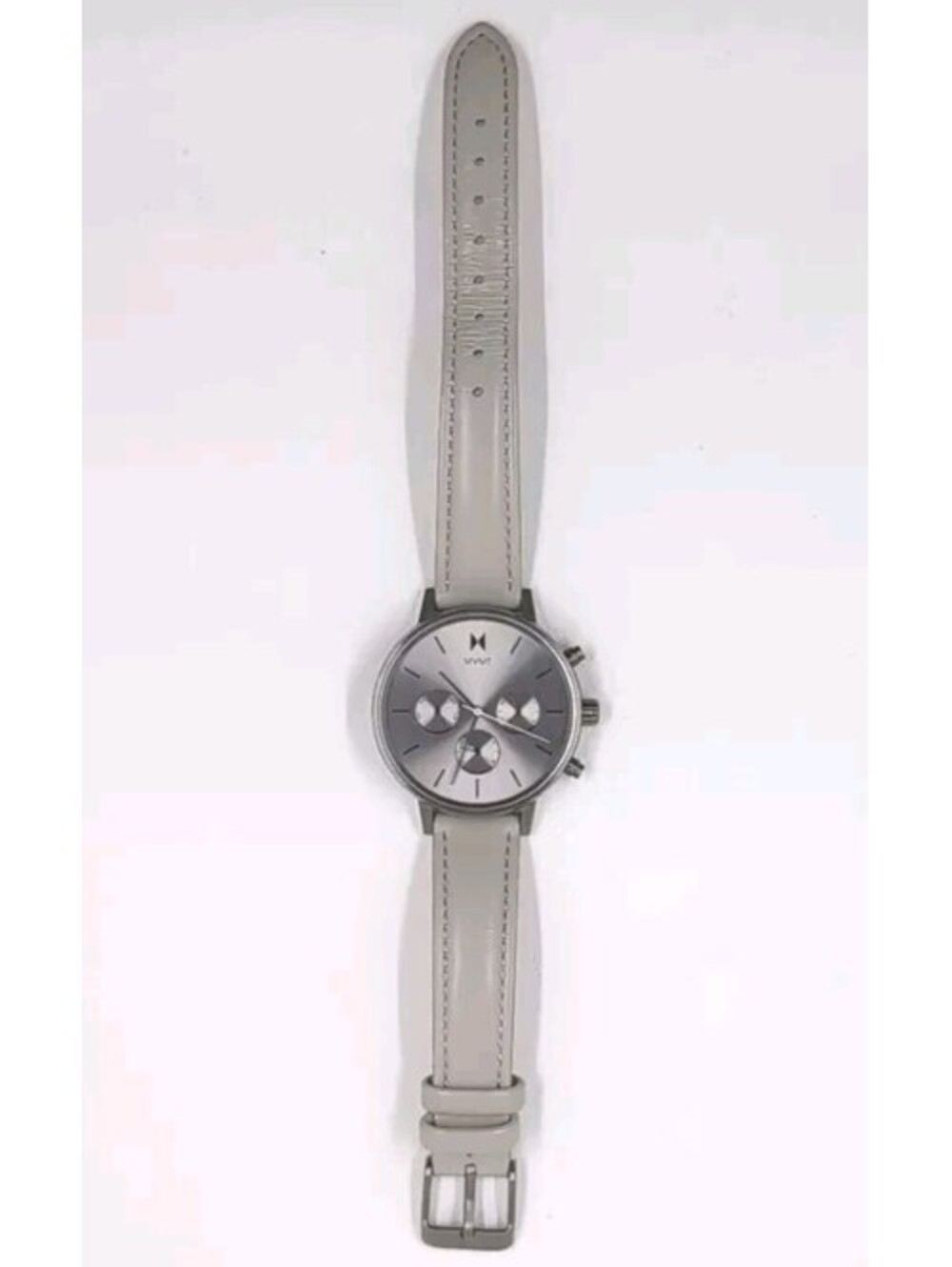 Womens MVMT Watch Nova Lyra 38mm Titanium Taupe Leather Ion-Plated Stainless